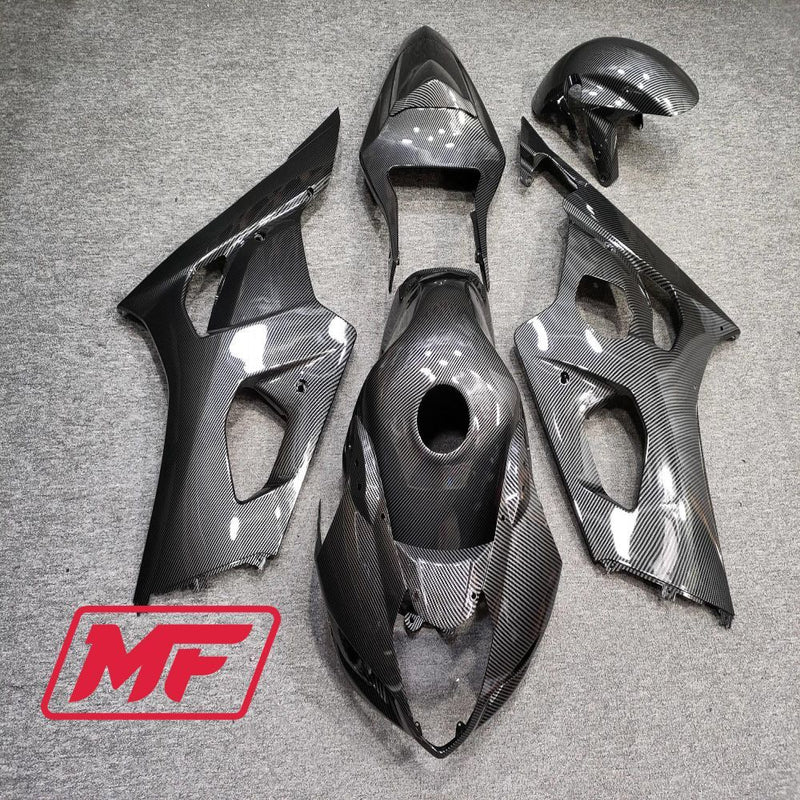 Load image into Gallery viewer, Monster Fairings Full Kit Suzuki GSXR1000 03-04 Carbon Fiber Style + Windshield + Gas Tank Cover
