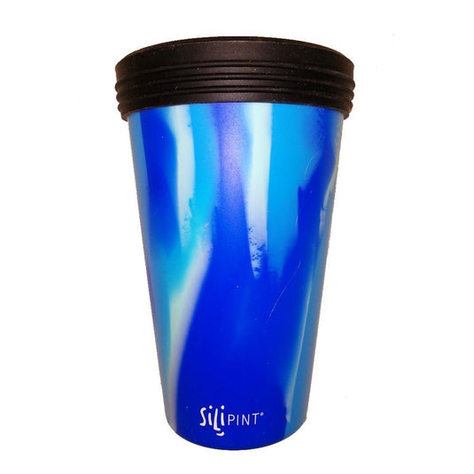 Rigid Hitch 16 oz. Arctic Sky Tie-Dyed Silicone Cup with Lid - Made in USA