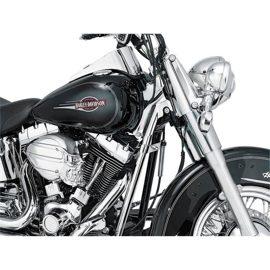 Harley FXSTS Springer Softail 2000-2006Frame Down Tube Covers Chrome by Kuryakyn
