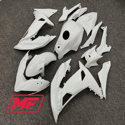 Monster Fairings Full Kit Kawasaki Ninja650 17 Gloss White + Windshield + Gas Tank Cover