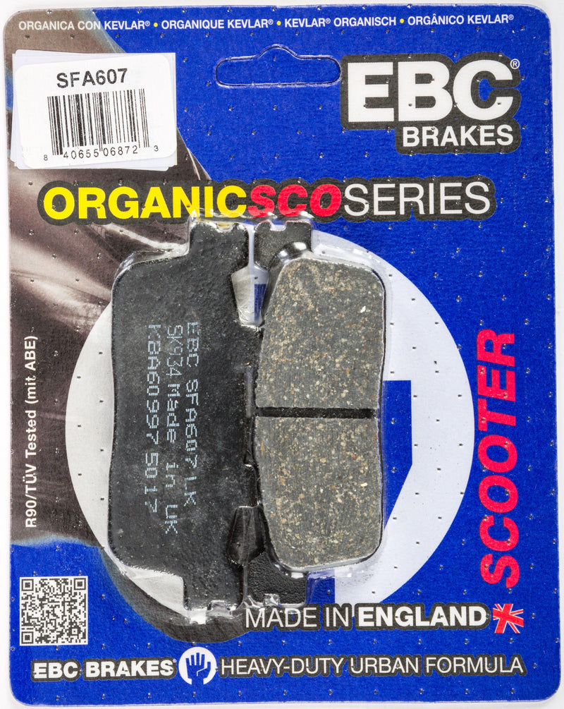 Load image into Gallery viewer, EBC 1 Pair Premium SFA Organic OE Replacement Brake Pads MPN SFA607
