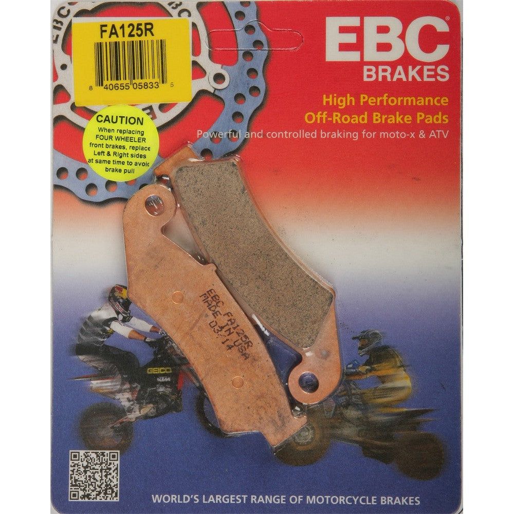 EBC 1 Pair Sintered R Series Heavy-Duty Brake Pads MPN FA125R