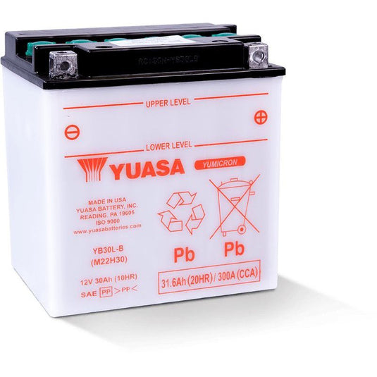 Yuasa Conventional YB30LB 12 Volt Battery YUAM22H30
