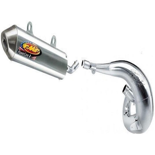 FULL FMF FATTY PIPE EXHAUST AND POWERCORE 2 SILENCER 91-01 HONDA CR500 CR500R