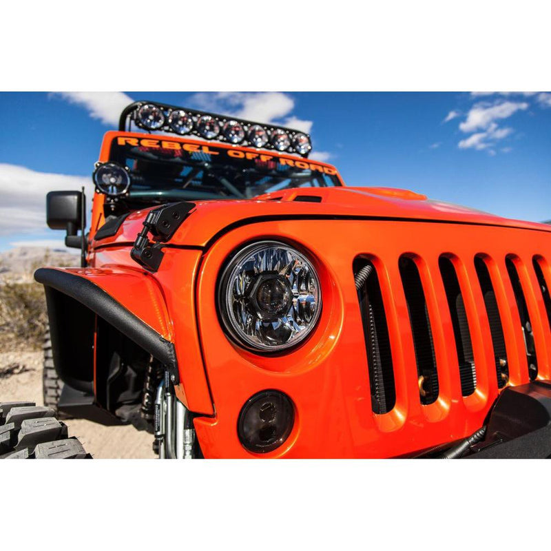 Load image into Gallery viewer, KC HiLiTES 7" Gravity LED Pro DOT Headlight - Driving Beam - Single - Universal / 07-18 Jeep JK

