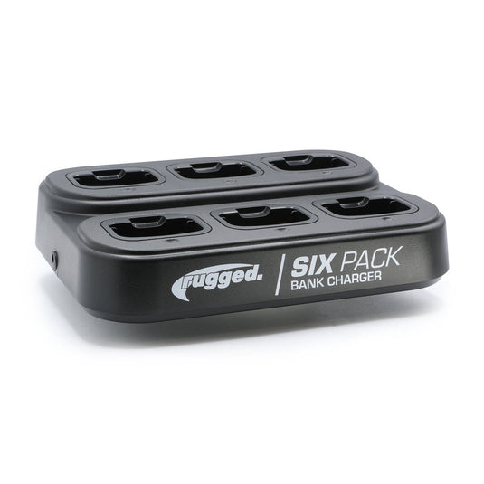 GMRS Handheld Radio and 6-Pack Bank Charger Bundle