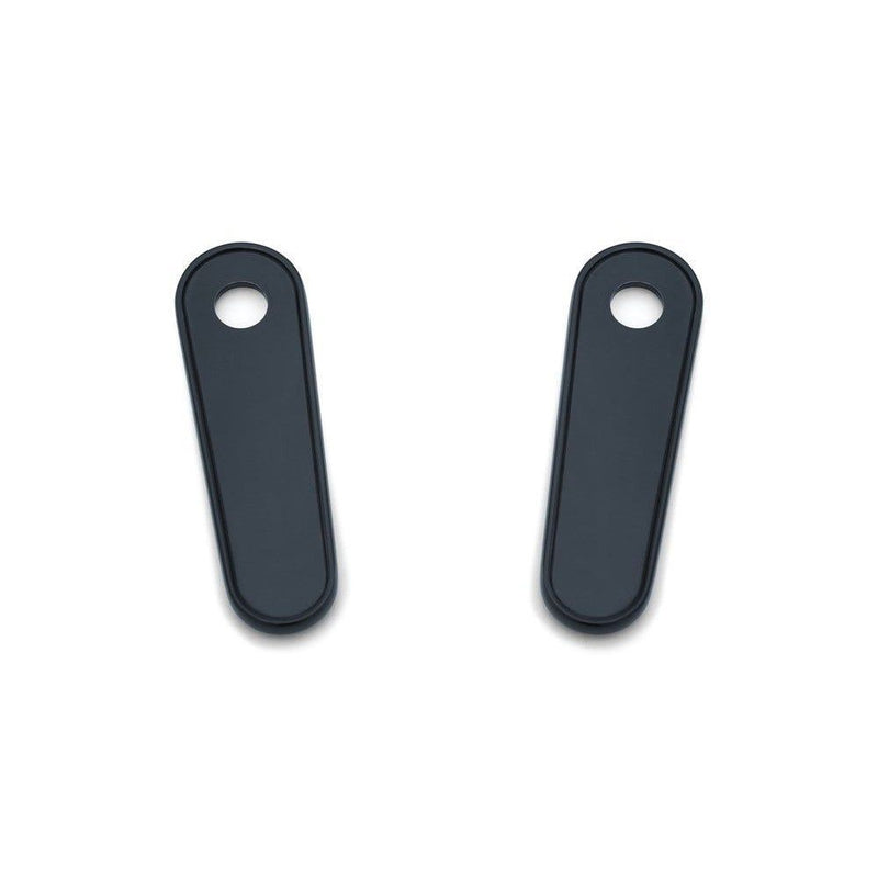 Load image into Gallery viewer, Kuryakyn Black Passenger Rear Floorboard Foot Peg Frame Block Off Plates Harley
