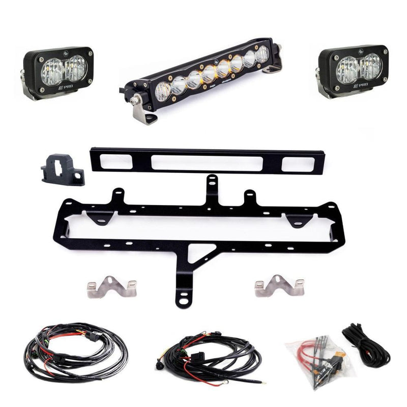 Load image into Gallery viewer, Baja Designs Grille Light Bar Kit 10 inch S8 Series Multi Pattern Clear Lens 448262
