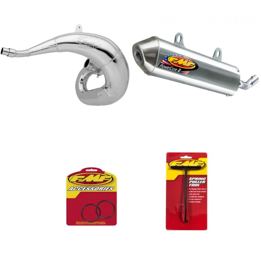 Gnarly Exhaust Pipe, Silencer, O-Ring, Spring & Tool Kit HONDA CR250R 2000-2001