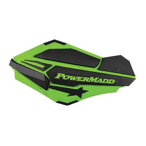 Load image into Gallery viewer, Sentinel Handguards, Kawasaki Green/black POWERMADD 34403
