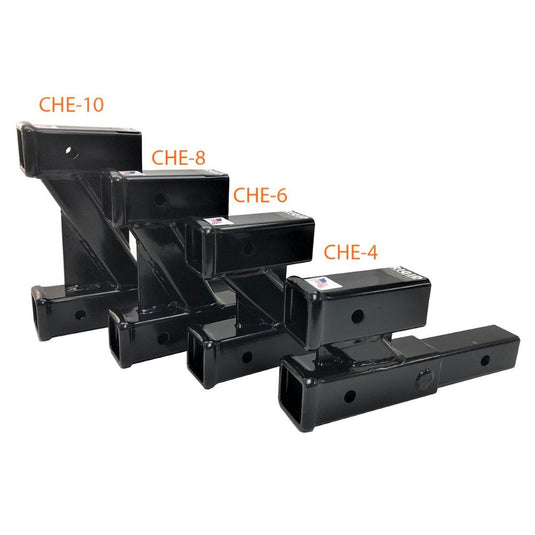 Rigid Hitch (CHE-10) Tow Bar and Accessory Receiver - 10 Inch Drop/Rise - Made in USA