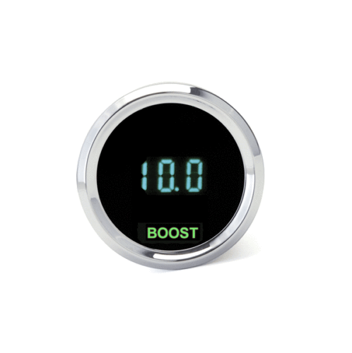 Load image into Gallery viewer, Dakota Digital 2-1/16" Round Vacuum Boost Gauge &amp; Sensor Teal Display ODYR-09-5

