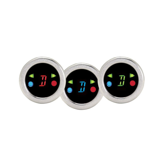 Round digital gear shift indicator with indicators, 1 1/2