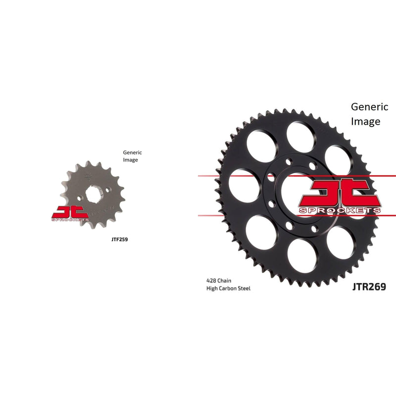 Load image into Gallery viewer, Front &amp; Rear Sprocket Kit for Street HONDA CB125TT 1990
