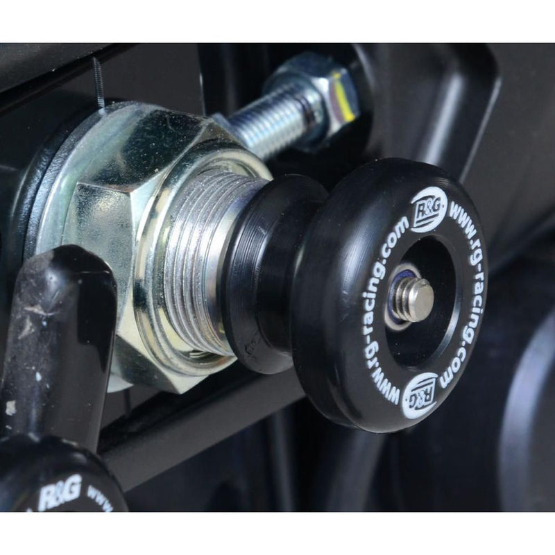 Load image into Gallery viewer, R&amp;G Racing Black Spindle Sliders SS0047BK
