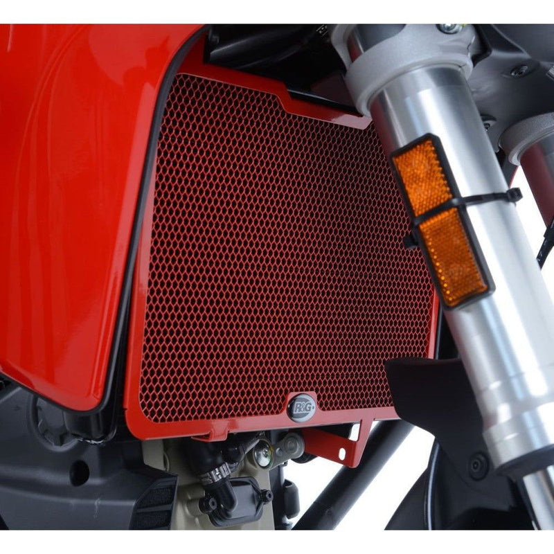 Load image into Gallery viewer, R&amp;G Racing Black Aluminum Radiator Guard For 2017-2021 Ducati Multistrada 950
