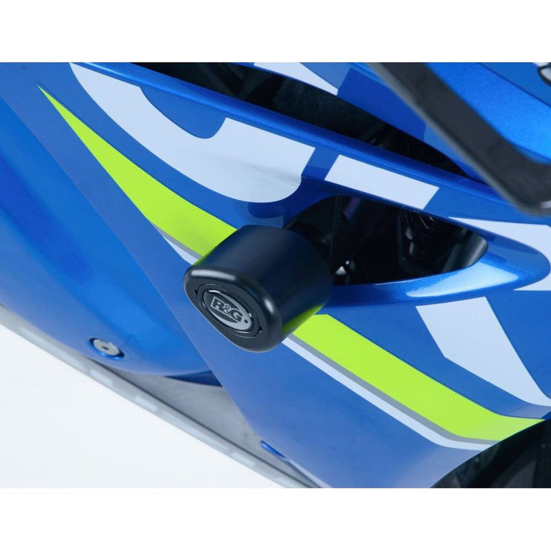 Load image into Gallery viewer, R&amp;G Racing Black Aero Style Crash Protection Bobbins For 2017-2020 Suzuki GSXR1000
