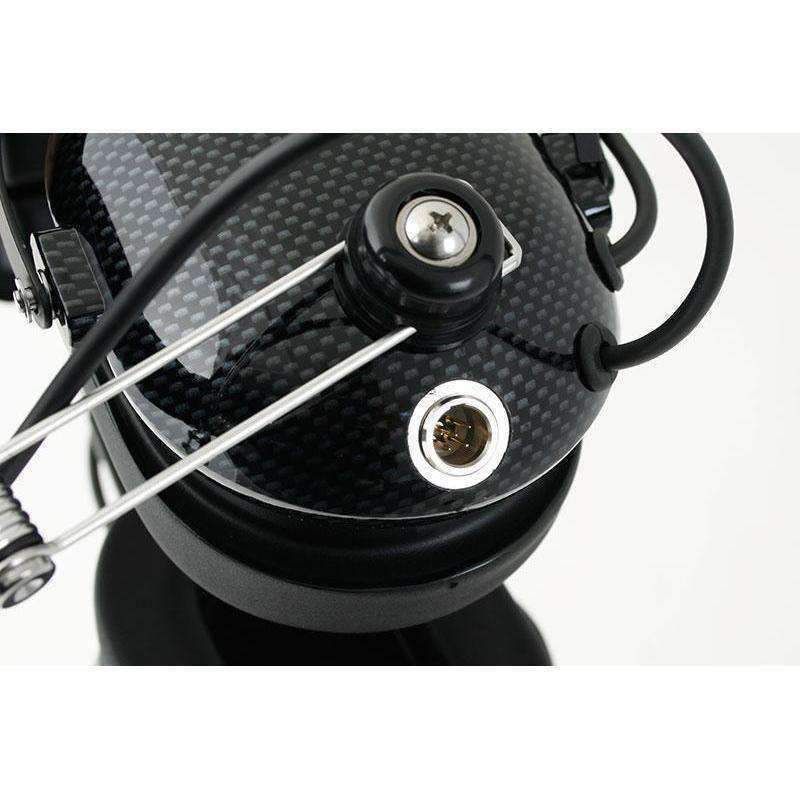 Load image into Gallery viewer, Rugged Radios H22 Over the Head (OTH) Headset for 2-Way Radios - Black Carbon Fiber H22-CF
