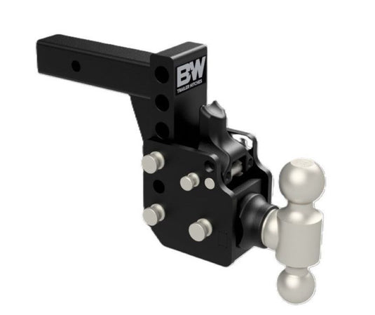 B&W Tow & Stow Dual Ball Pintle Hitch - 6 Inch Drop, 4 Inch Rise, 16,000 GTW - Fits 2 Inch Receivers