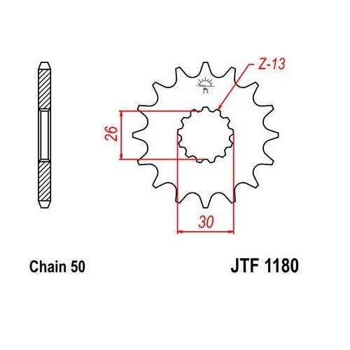 Steel Front Sprocket 14T for Street HONDA SL125 1971-1973