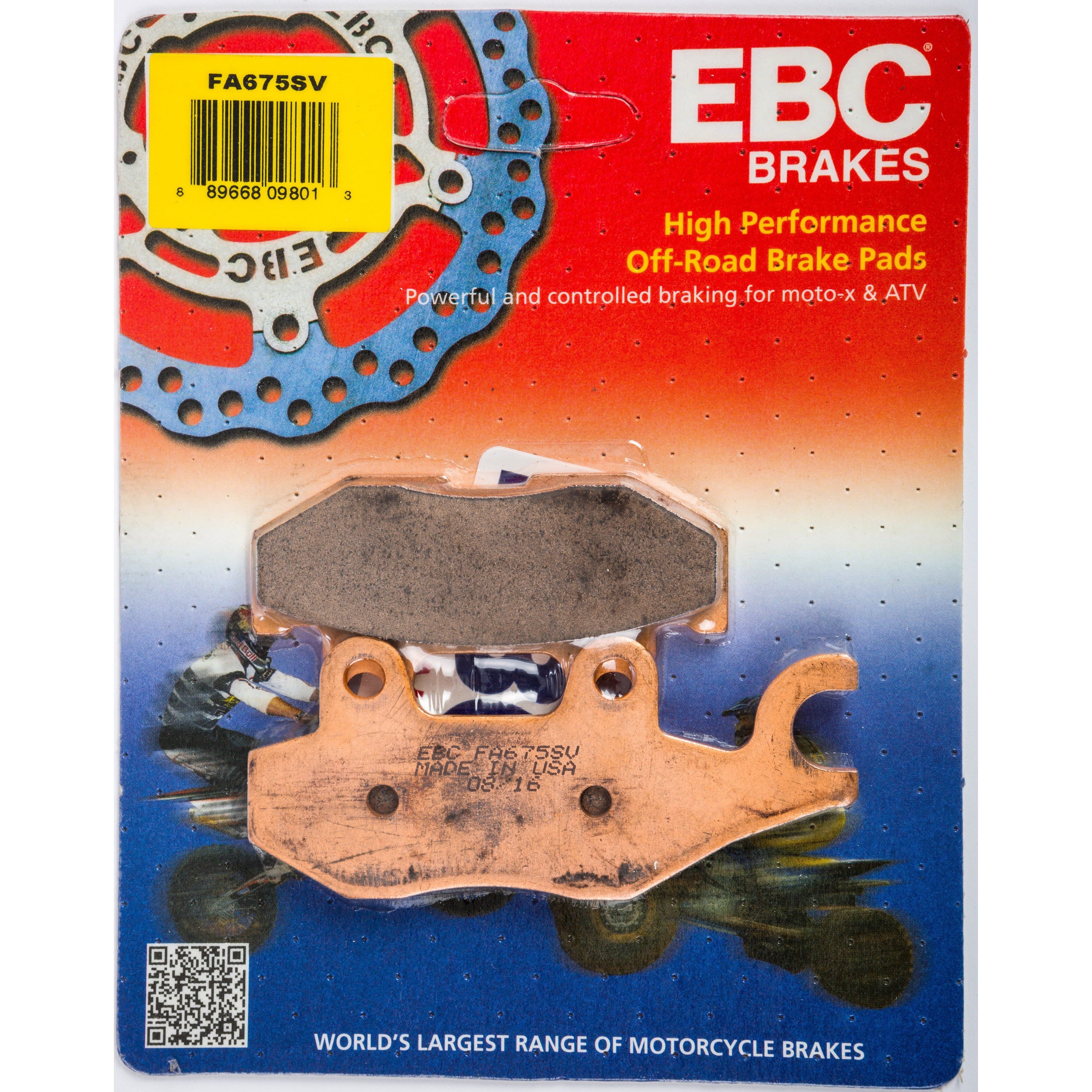 EBC 1 Pair SV Series Severe Duty Brake Pads MPN FA675SV