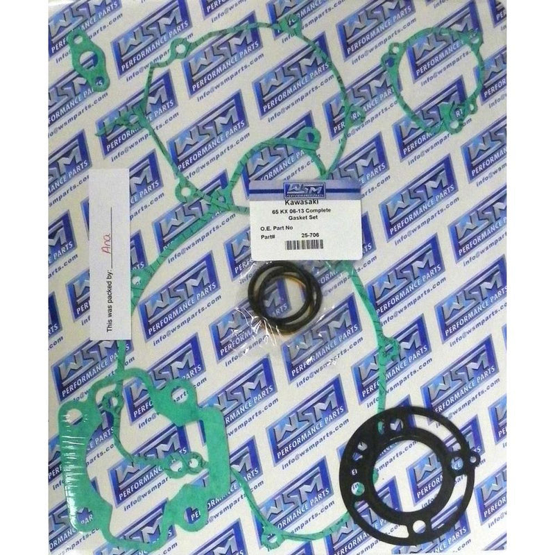 Load image into Gallery viewer, WSM Complete Gasket Kit For Kawasaki 65 KX 06-23 25-706
