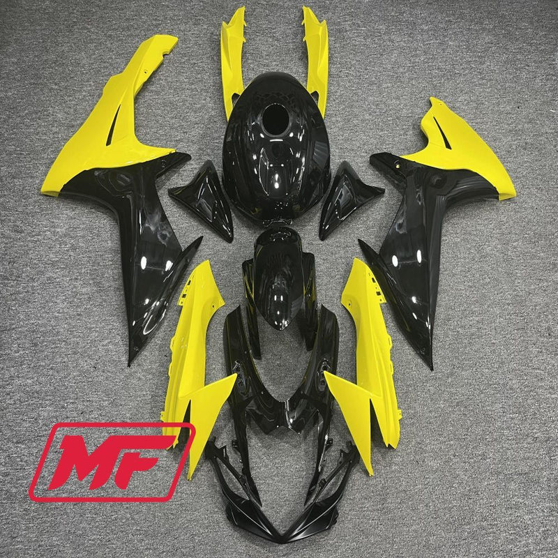 Load image into Gallery viewer, Monster Fairings Full Kit Suzuki GSXR600-750 11-22 Gloss Yellow and Black + Windshield + Gas Tank Cover
