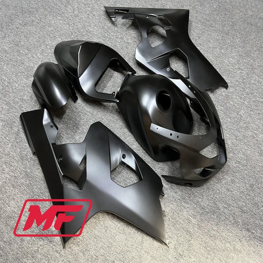 Monster Fairings Full Kit Suzuki GSXR600-750 04-05 Matte Black + Windshield + Gas Tank Cover