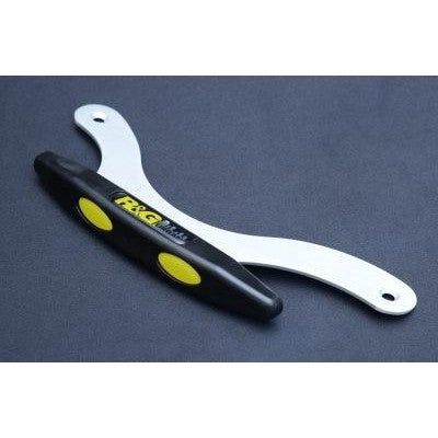 Load image into Gallery viewer, R&amp;G Racing Black Footboard Sliders For 2009-2011 Yamaha TMAX XP500 TP0004BK
