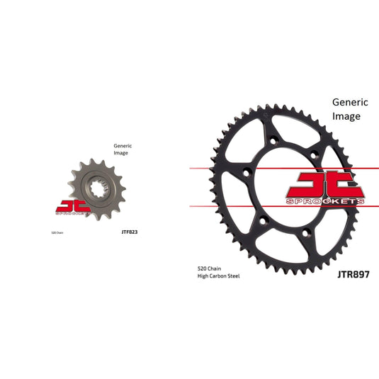 Front and Rear Steel Sprocket Kit for OffRoad HUSABERG FE501 2000-2001