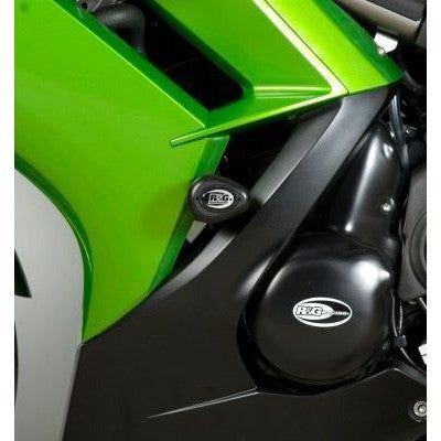 Load image into Gallery viewer, R&amp;G Racing Black Crash Protectors For 2012-2016 Kawasaki ER6-F (Ninja 650 Faired)
