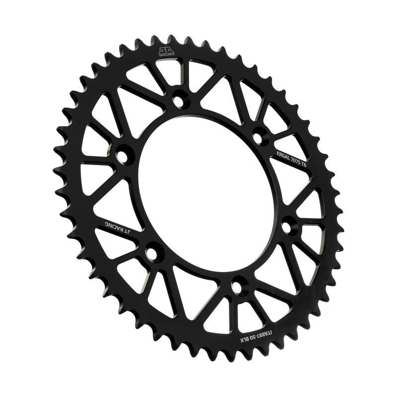 Load image into Gallery viewer, JT Sprockets Rear Racelite Aluminum Race Sprocket Orange 51 Tooth 51T 520 Chain
