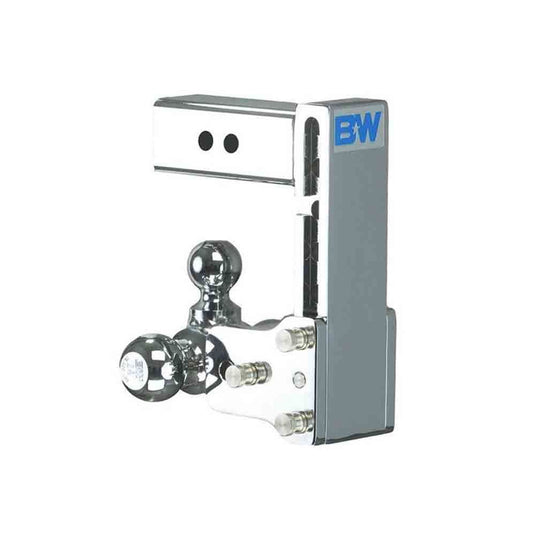 Tow & Stow Chrome Tri-Ball Ball Mount for 2-1/2" Receivers - 7" Drop, 1-7/8", 2" and 2-5/16" Hitch Balls