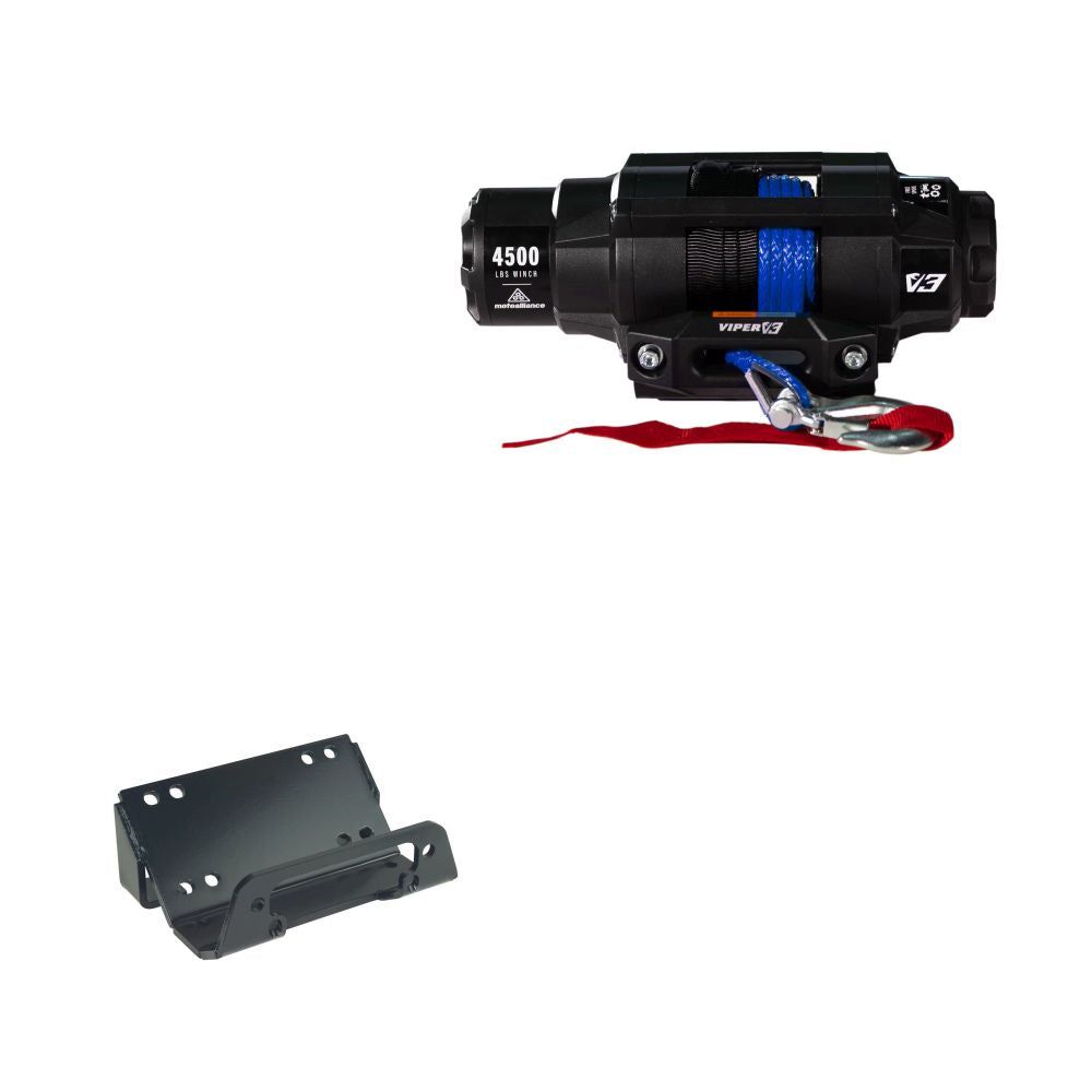 Viper 4500lbs V3 Winch Blue Rope With Mount For Kawasaki Teryx 750 2014-2020
