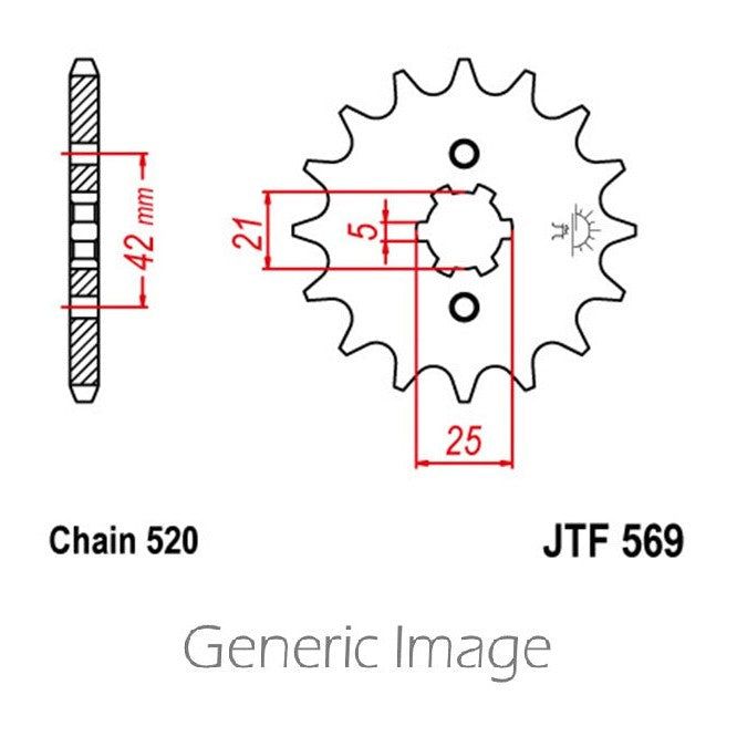 Load image into Gallery viewer, Front &amp; Rear Steel Sprocket Kit for ATV/UTV YAMAHA YTZ250 Tri-Moto 1985-1986
