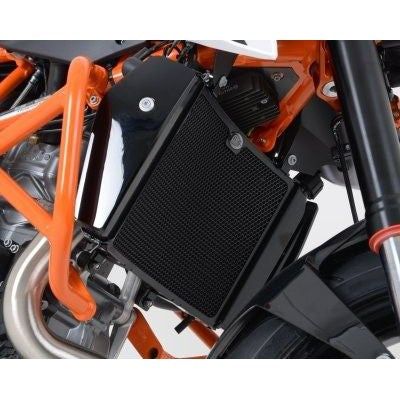 Load image into Gallery viewer, R&amp;G Racing Black Aluminum Radiator Guard For 2013-2018 KTM 690 Duke R
