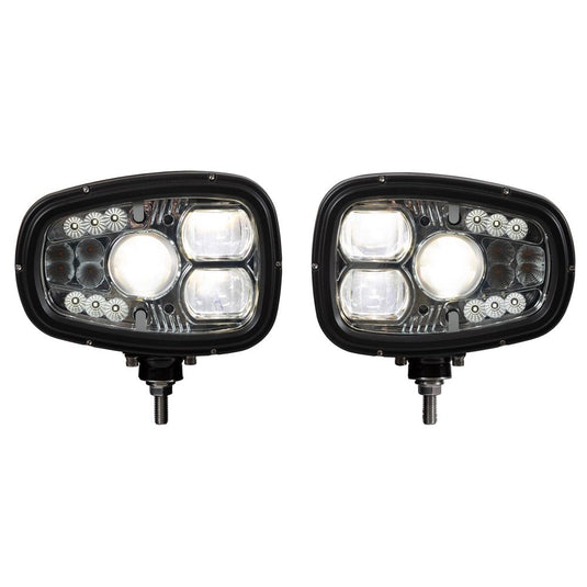 SAM Universal Heated LED Snow Plow Headlights