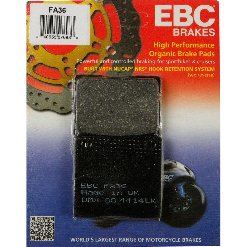 Load image into Gallery viewer, EBC 1 Pair FA-SFA-TT-X Premium Organic Replacement Brake Pads MPN FA36
