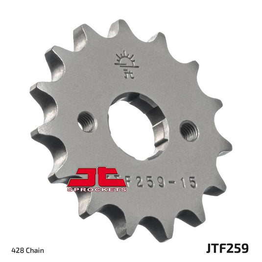 JT Sprockets Front Steel Countershaft Sprocket 15 Tooth 15T 428 Chain For Honda SL125 Motosport 125 K1,S1 1976-1980 JTF259.15