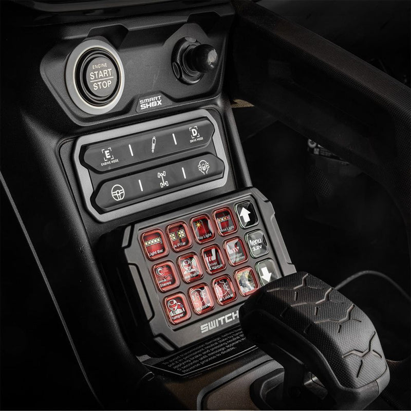 Load image into Gallery viewer, Switch Works Alpha12 Digital Smart Switcher with 12-Outputs With Mount For Can-Am Maverick R 2024
