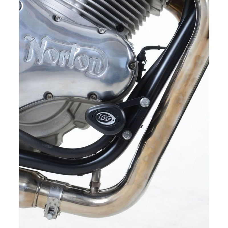 Load image into Gallery viewer, R&amp;G Racing White Aero Style Crash Protection Bobbins For 2015-2024 Norton Commando 961 Sport
