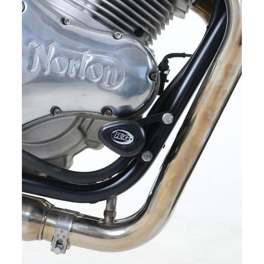 R&G Racing White Aero Style Crash Protection Bobbins For 2015-2024 Norton Commando 961 Sport