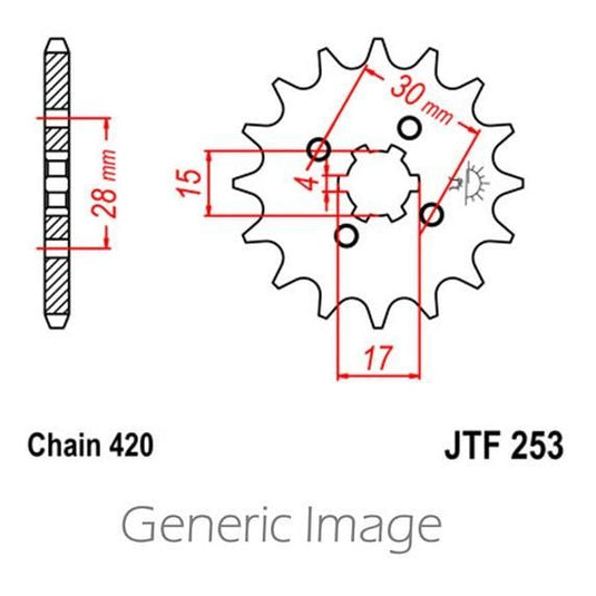 Front & Rear Steel Sprocket Kit for ATV/UTV HONDA ATC70 1982-1985