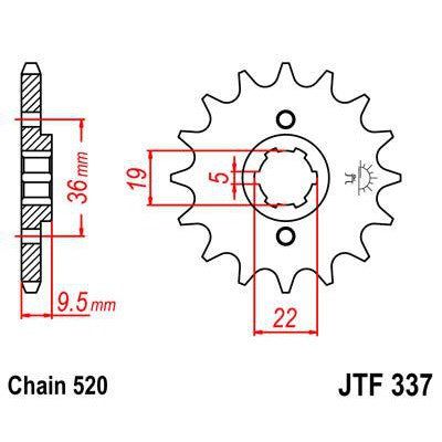 Front & Rear Sprocket Kit for HONDA TRX250 R 86-87 JT Sprockets