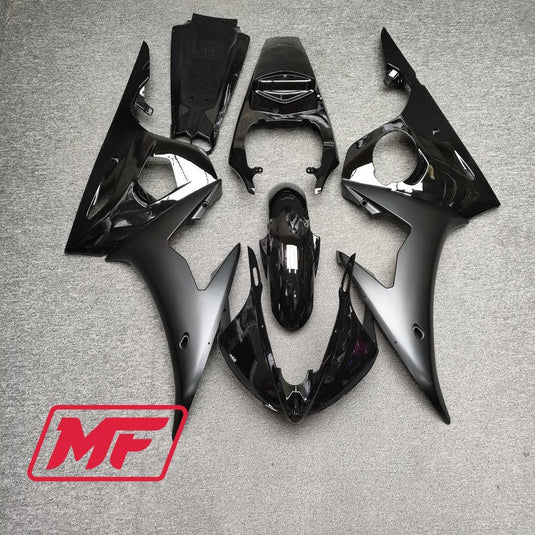 Monster Fairings Full Kit Yamaha YZF R6 03-04 Matte Black + Windshield + Gas Tank Cover