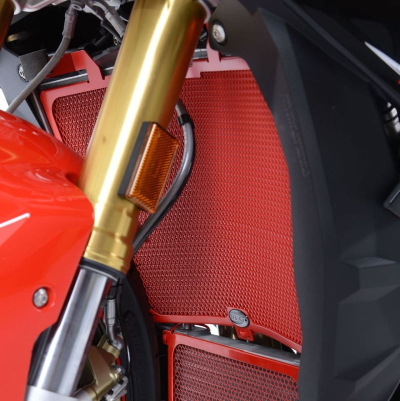 Load image into Gallery viewer, R&amp;G Racing Black Aluminum Radiator Guard For 2017-2020 BMW S1000R RAD0215BK
