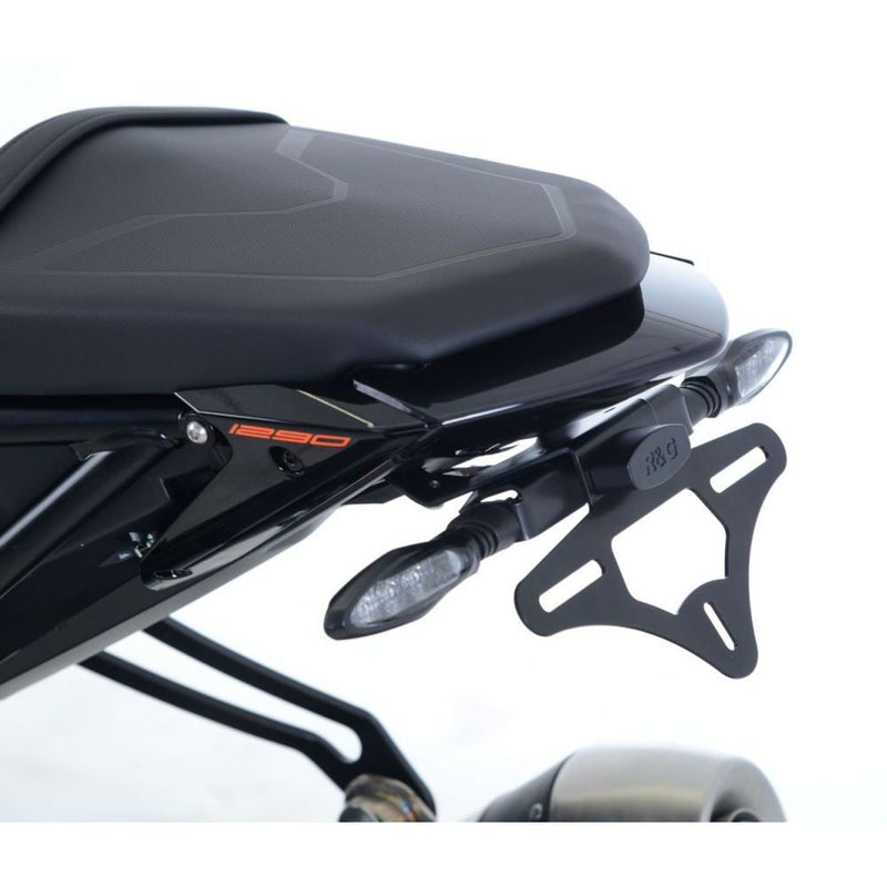 Load image into Gallery viewer, R&amp;G Racing Black Tail Tidy License Plate Holder For 2017-2019 KTM 1290 Super Duke R
