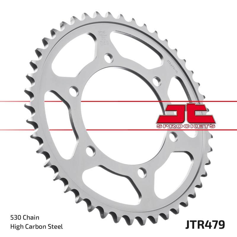 Load image into Gallery viewer, JT Sprockets Rear Steel Sprocket 42 Tooth 42T 530 Chain For Kawasaki GPX500 R 1988 JTR479.42
