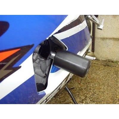 Load image into Gallery viewer, R&amp;G Racing Black Classic Style Crash Protectors For 2003-2004 Suzuki GSXR1000
