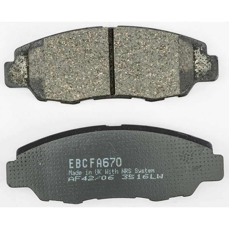 Load image into Gallery viewer, EBC 1 Pair FA Series Organic Replacement Brake Pads MPN FA670
